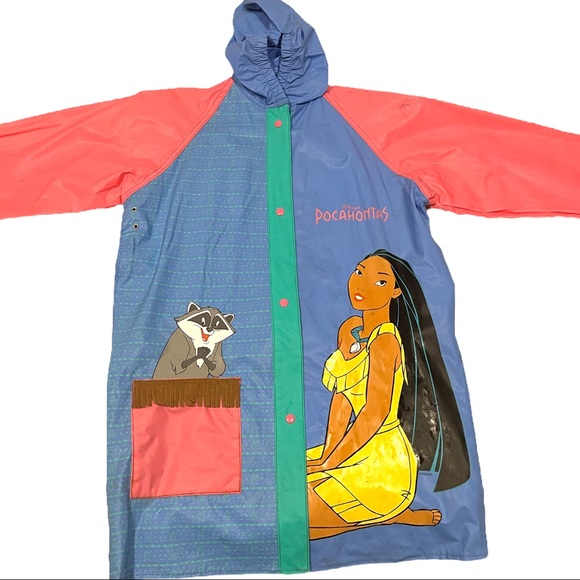 Disney Jackets & Coats Vintage Disney Pocahontas Childrens Raincoat